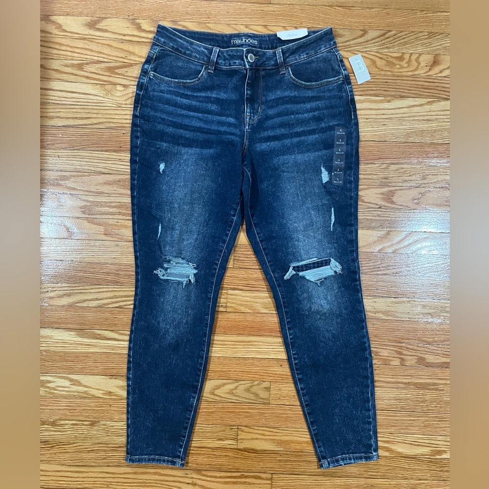 NWT Maurices Denim Flex Jegging Mid Rise Size Large